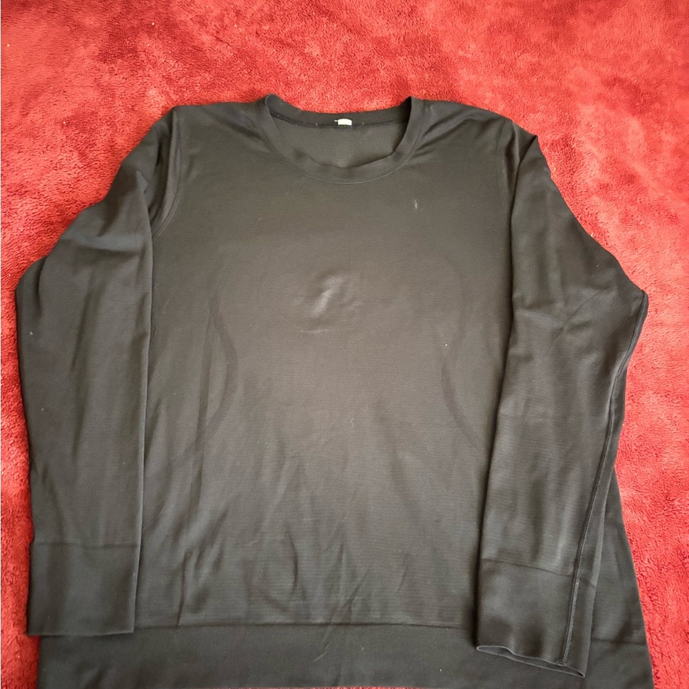 Black Long Sleeve Shirt lululemom for men XL